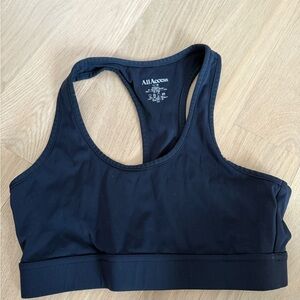 All Access Black Racerback Sports Bra